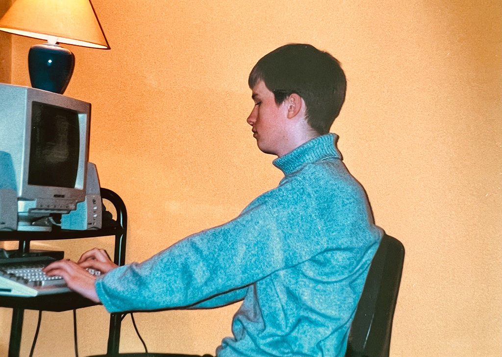 A photo of the author in Cheltenham, sometime in 2000-2001