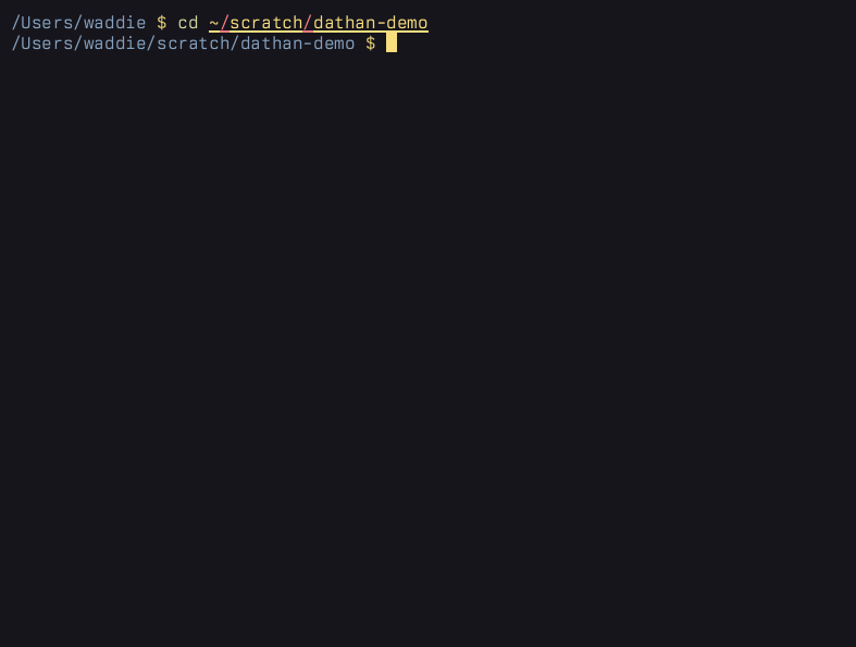 Opening a file in Helix, then outputting it to terminal with the same theme using dathan