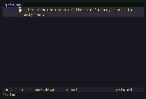 Deleting the same four words in Helix