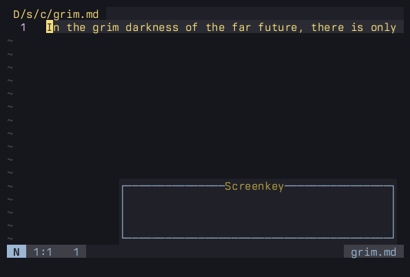 Deleting four words in NeoVim